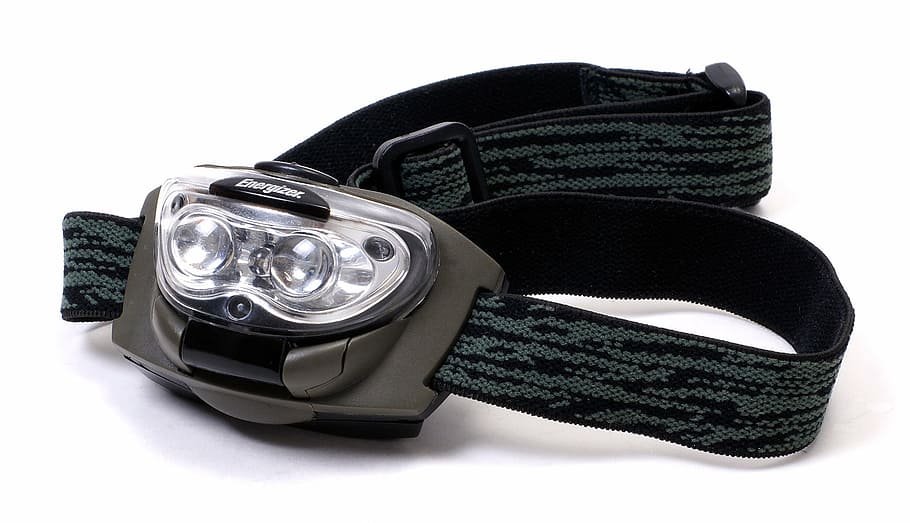 headlamp, led, light, technology, headlight, cut out, black color HD wallpaper