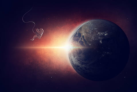 Gravity movie graphics, all, universe, earth, planet, space HD wallpaper