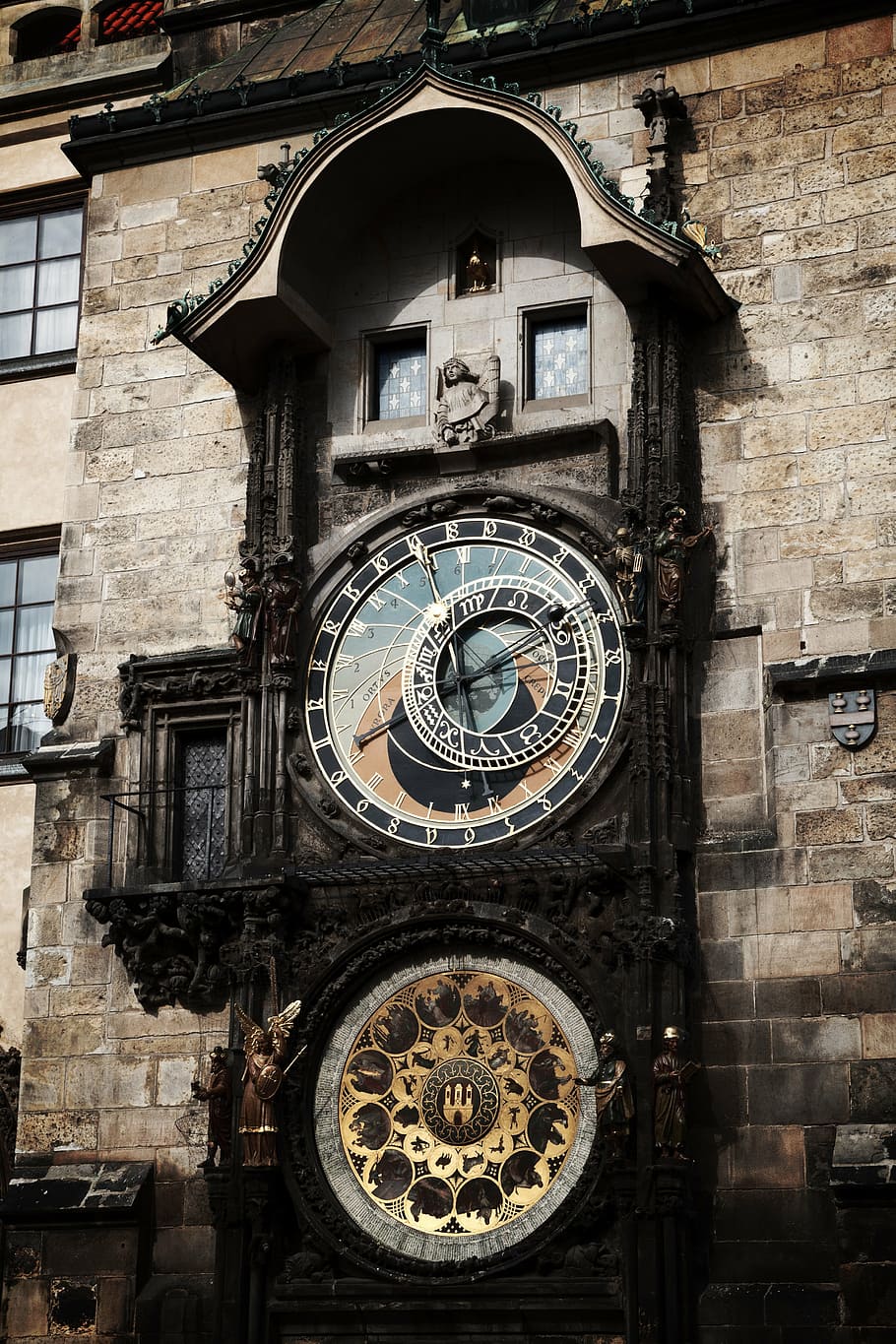 selective focus photography of tower clock, ancient, antique HD wallpaper