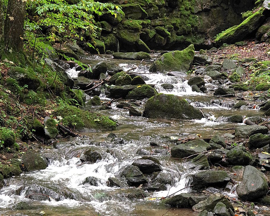body of water, stream, torrent, mountain, liquid, cascade, wet HD wallpaper
