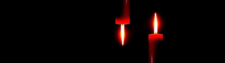 wick, fire, flame, dim light, candles, candlelight, christmas HD wallpaper