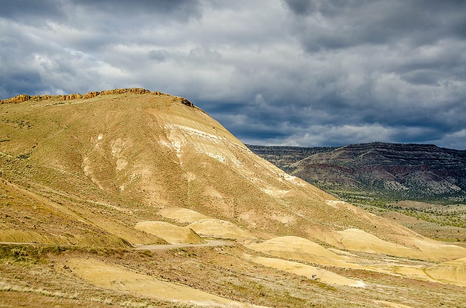 landscape, painted hills, sky, cloudscape, view, outdoor, scenic HD wallpaper