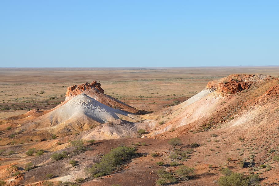 The Breakaways, Coober Pedy, landscape, desert, outback, rock, HD wallpaper