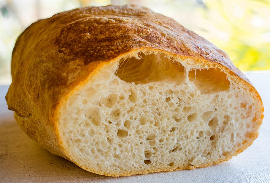 ciabatta, bread, pastries, white bread pastries, food and drink HD wallpaper