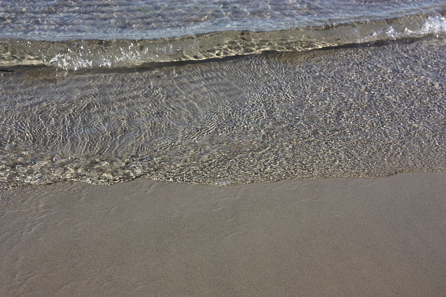 waves, sand, sea, beach, land, water, day, no people, nature HD wallpaper