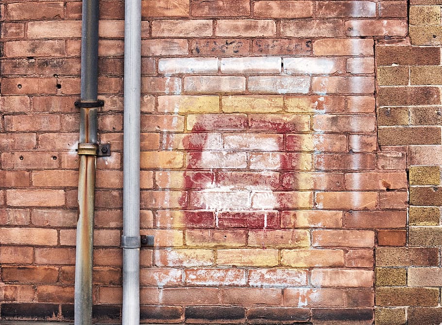 wall, bricks, facade, house, building, pipes, brick wall, architecture HD wallpaper