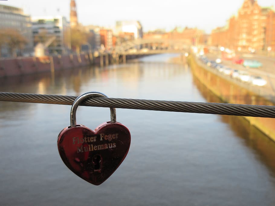 hamburg, waters, river, bridge, travel, reflection, castle HD wallpaper