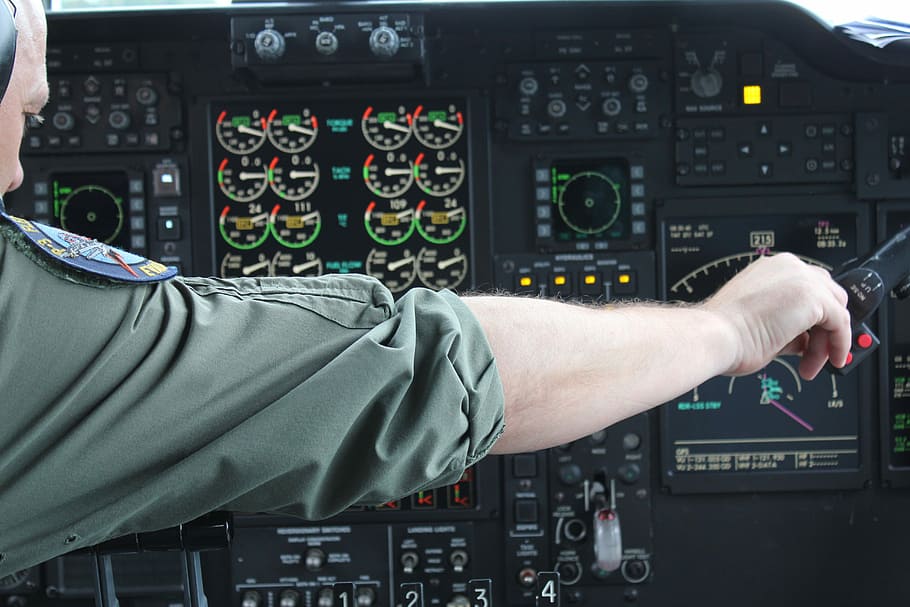 photo of pilot calibrating knobs, pilot operating control unit HD wallpaper