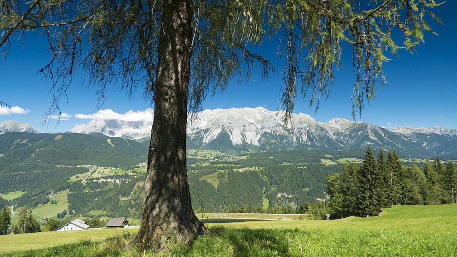 nature, dachstein, austria, mountains, landscape, alpine, hike HD wallpaper