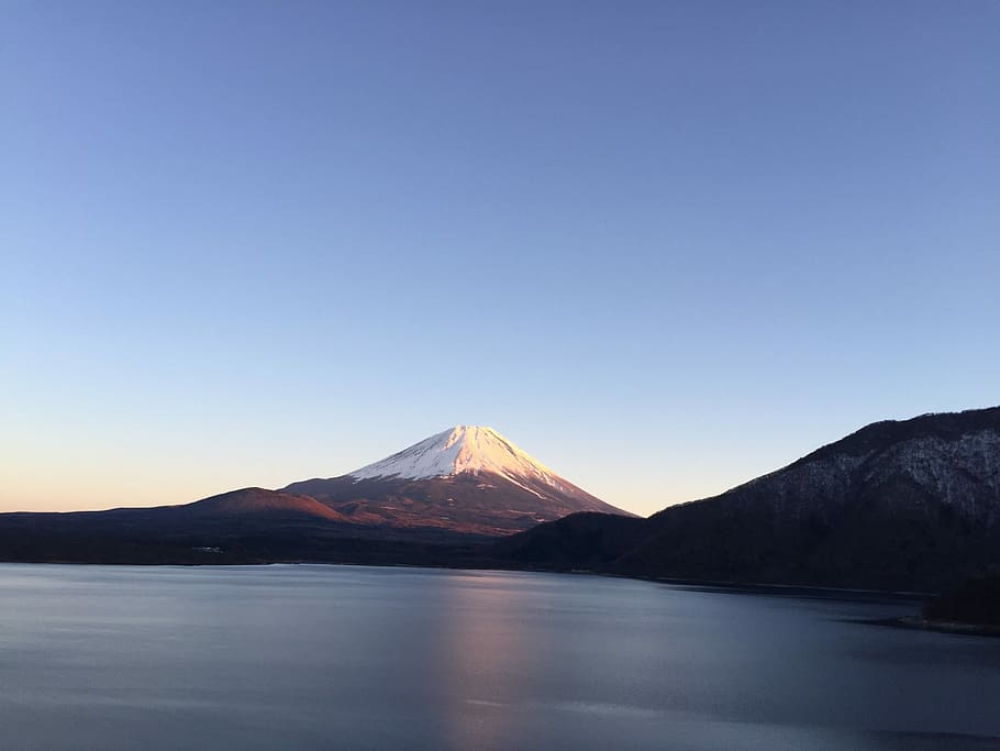 Mt Fuji, Upside Down, Reflection, upside down fuji, mountain HD wallpaper