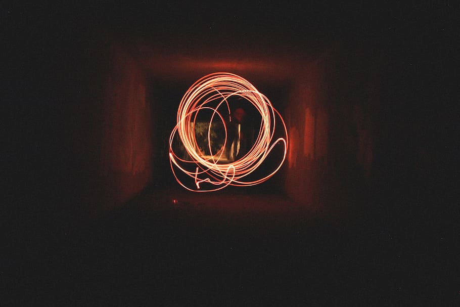 Abstract light painting, various, night, backgrounds, fire - Natural Phenomenon HD wallpaper