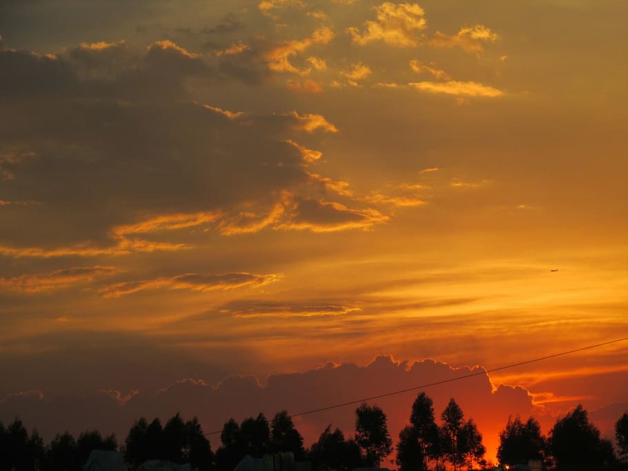 Cloud, Sunset, Horizon, Nature, sky, landscape, summer, brazil HD wallpaper
