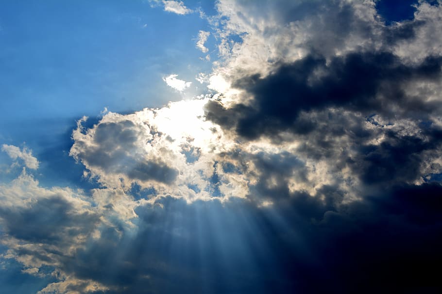 cloud, sky, sun, twilight, blue, cloud - sky, beauty in nature HD wallpaper