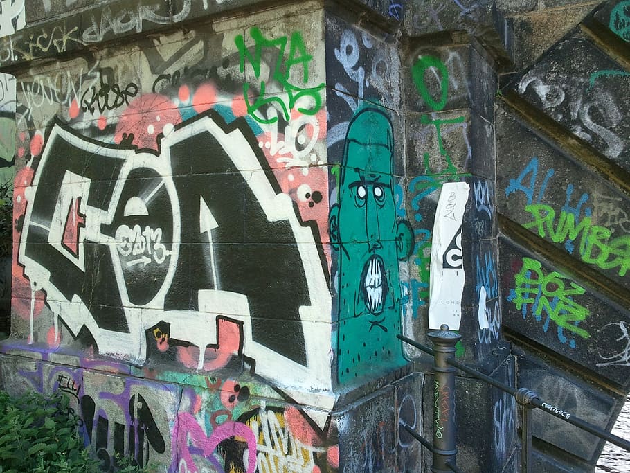 berlin, graffiti, germany, road, street art, choas, wall, text HD wallpaper
