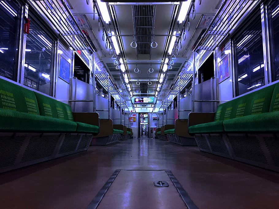 Indonesian Electric Trains, closeup photo of empty train, carriage HD wallpaper