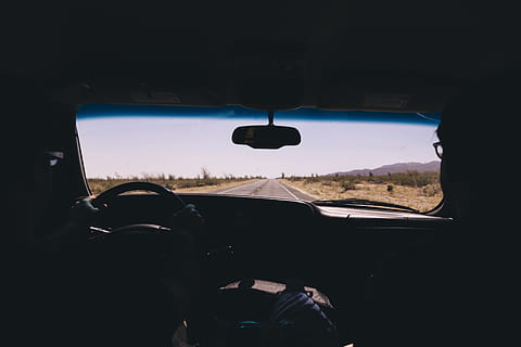 silhouette of person driving inside car, person driving vehicle at daytime HD wallpaper