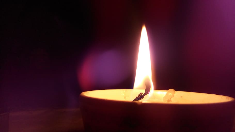 dinner, light, light a candle, the night, burning, flame, fire HD wallpaper