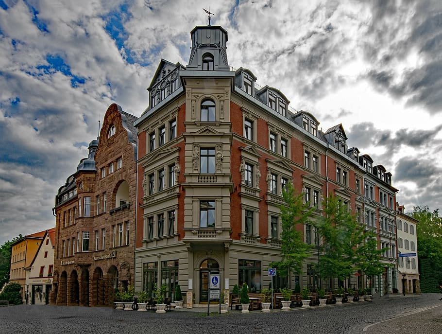 weimar, thuringia germany, old town, old building, places of interest HD wallpaper