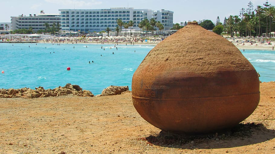 container, pottery, ceramic, traditional, beach, decoration HD wallpaper