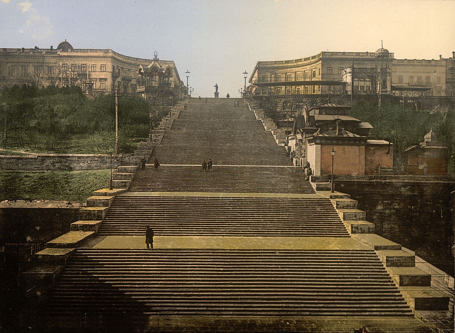 142-metre-long Potemkin Stairs in Odessa, Ukraine, photos, landmark