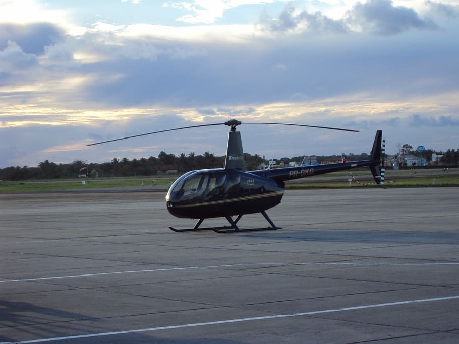 Helicopter, Flight, Fly, airplane, air vehicle, airport runway HD wallpaper