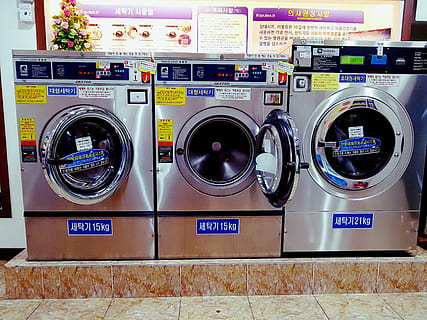 washing machine, laundromat, laundry, appliance, household equipment HD wallpaper