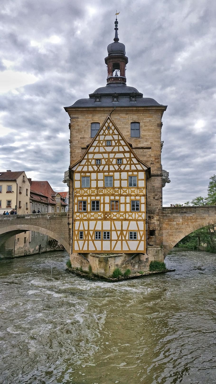 river, bamberg, city, architecture, built structure, water HD wallpaper