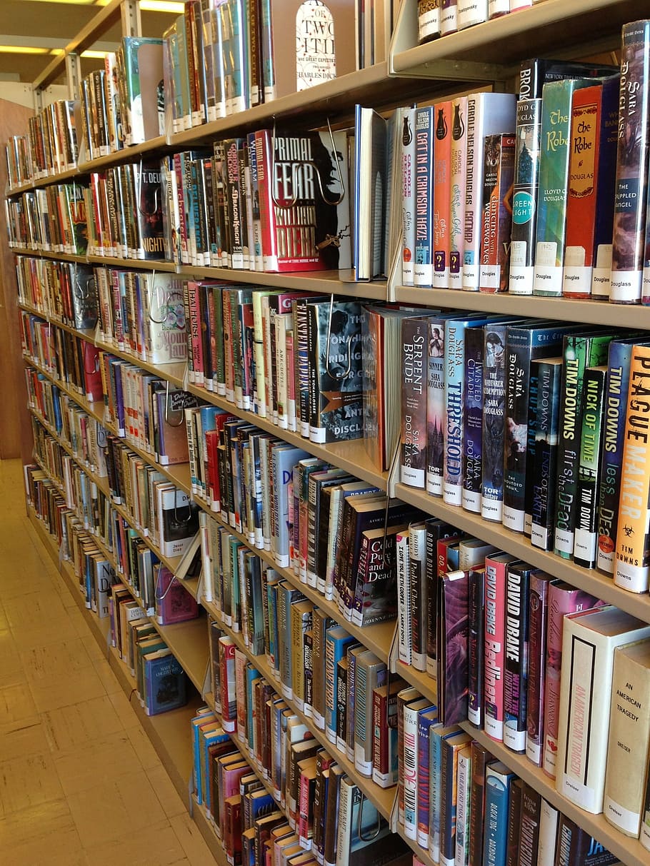 books, library, shelf, knowledge, bookshelf, large group of objects HD wallpaper