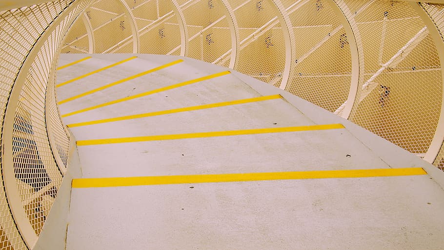 white and yellow striped textile, architecture, design, structure HD wallpaper