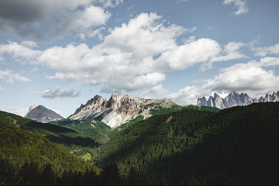 mountain, highland, cloud, sky, summit, ridge, landscape, nature HD wallpaper