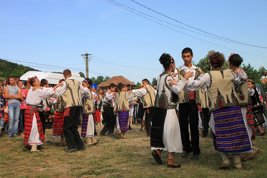 children, dancing, ensemble, folk, gorj, izvorasul, negomir HD wallpaper