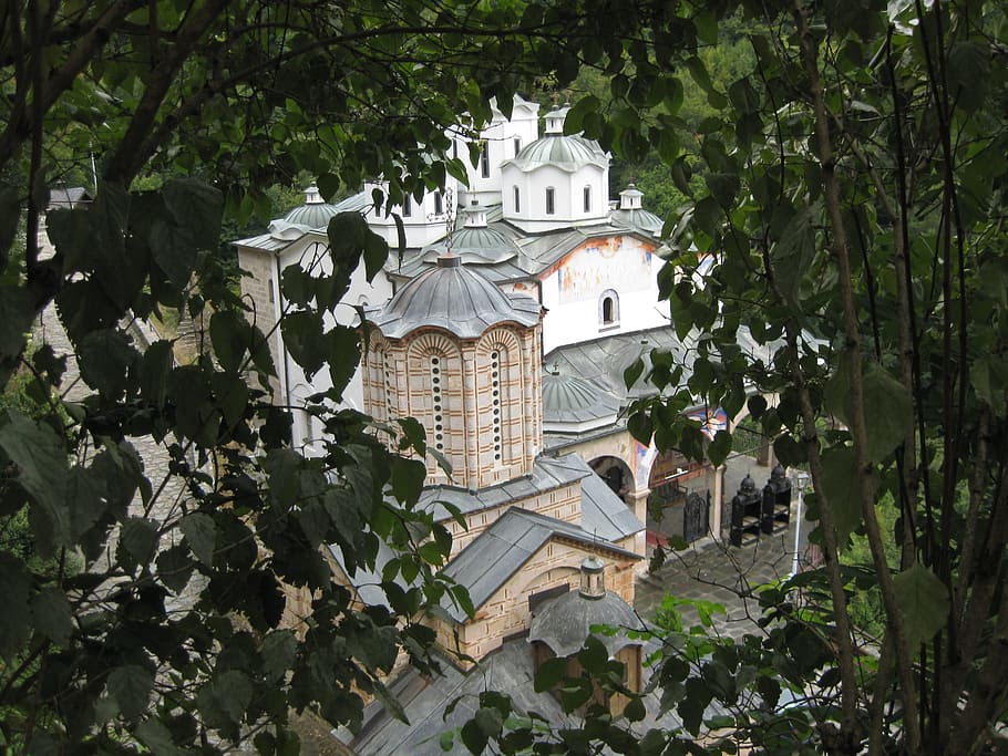 monastery, macedonia, threes, view, old church, ortodox, built structure HD wallpaper