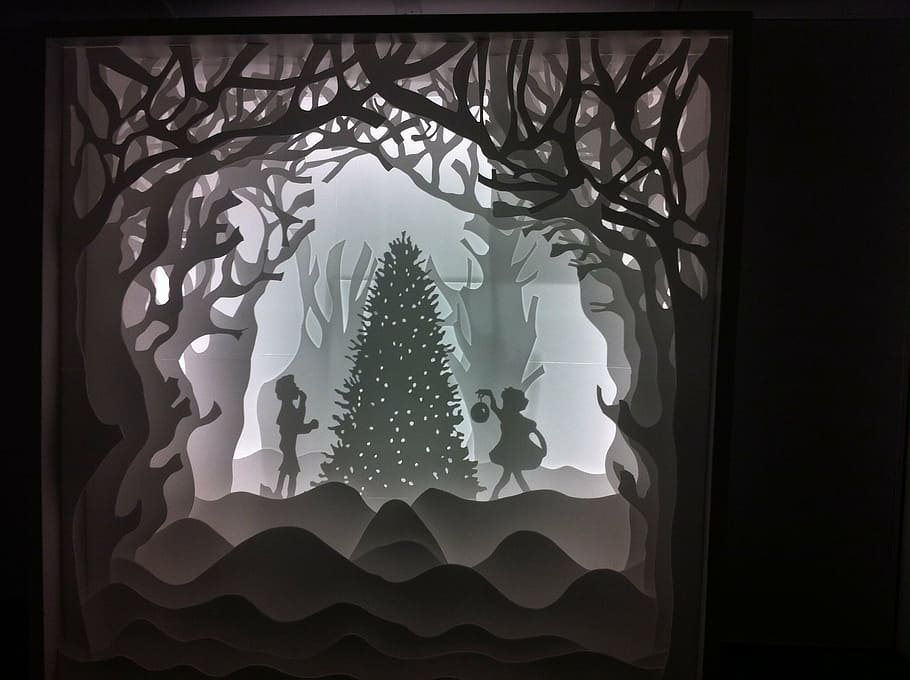 christmas, light, school, vector, illustration, tree, backgrounds HD wallpaper