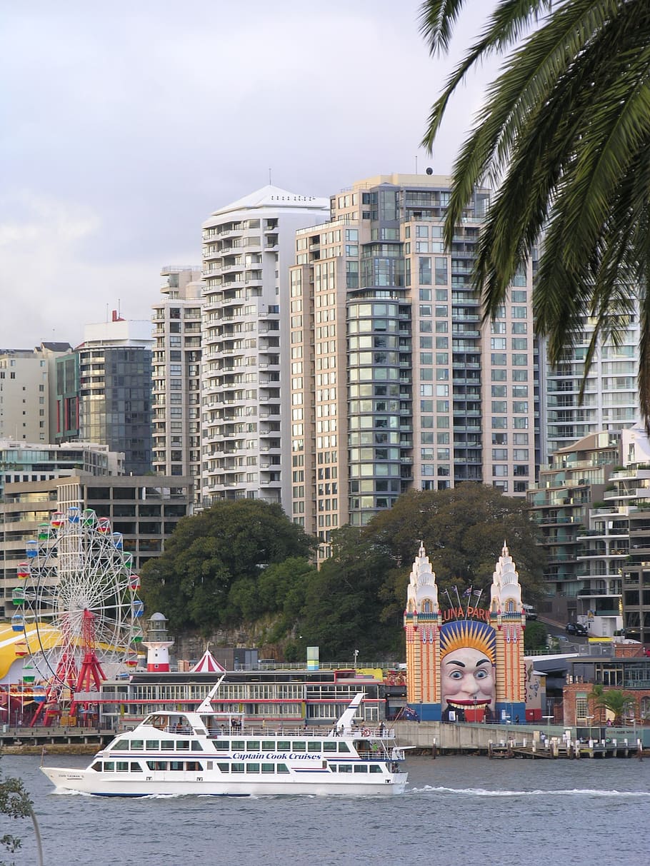 sidney, australia, riverside, architecture, skyline, city, cityscape HD wallpaper