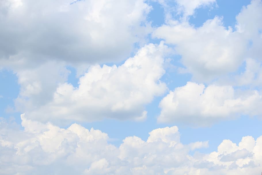 white cloud, blue sky, breeze, cloud - sky, scenics - nature HD wallpaper