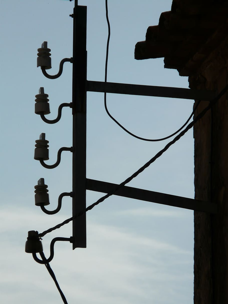 insulator, current, power line, strommast, energy, electricity HD wallpaper