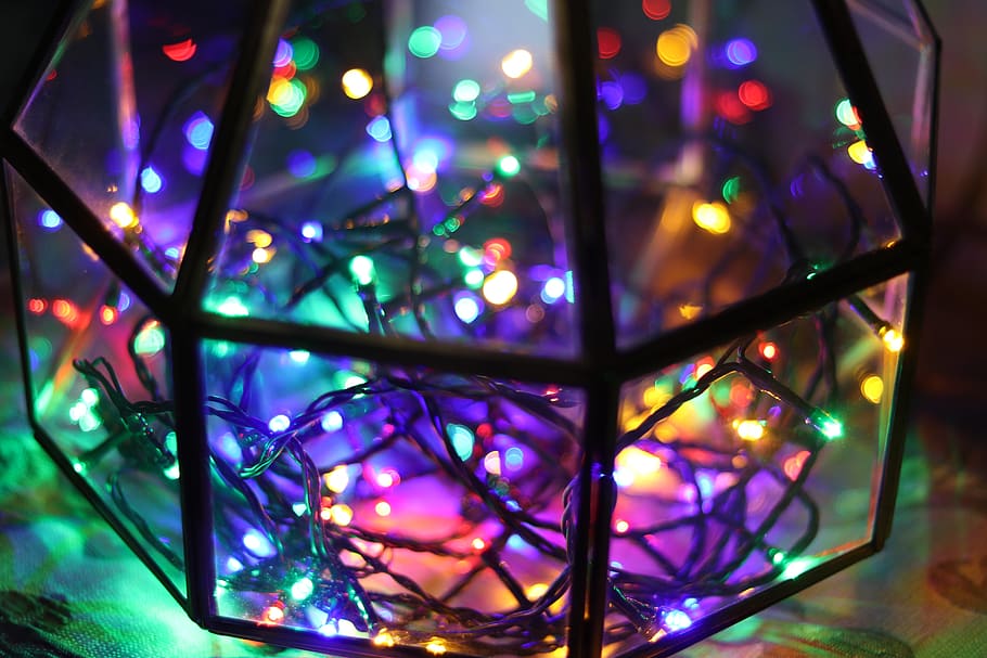 abstract, bright, christmas, technology, pattern, colours, multi colored HD wallpaper