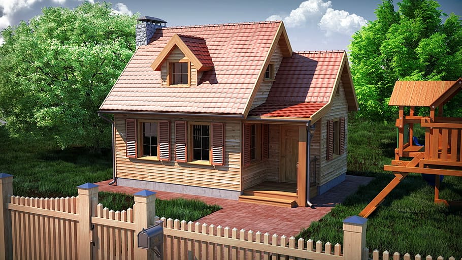 House, Fence, Design, architecture, home ownership, residential building HD wallpaper