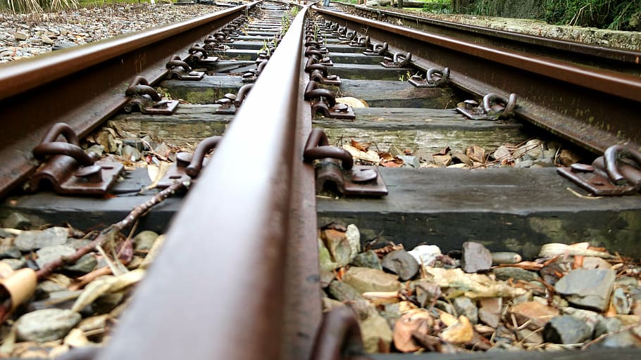 rail, railroad, train, track, railroad track, rail transportation HD wallpaper