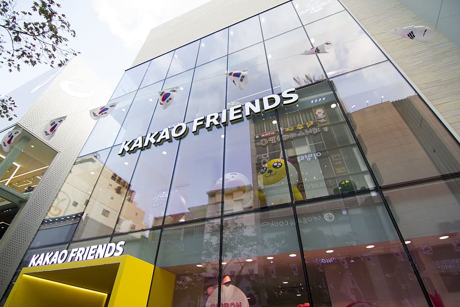 Kakao Friends building at daytime, cacao, busan, the following