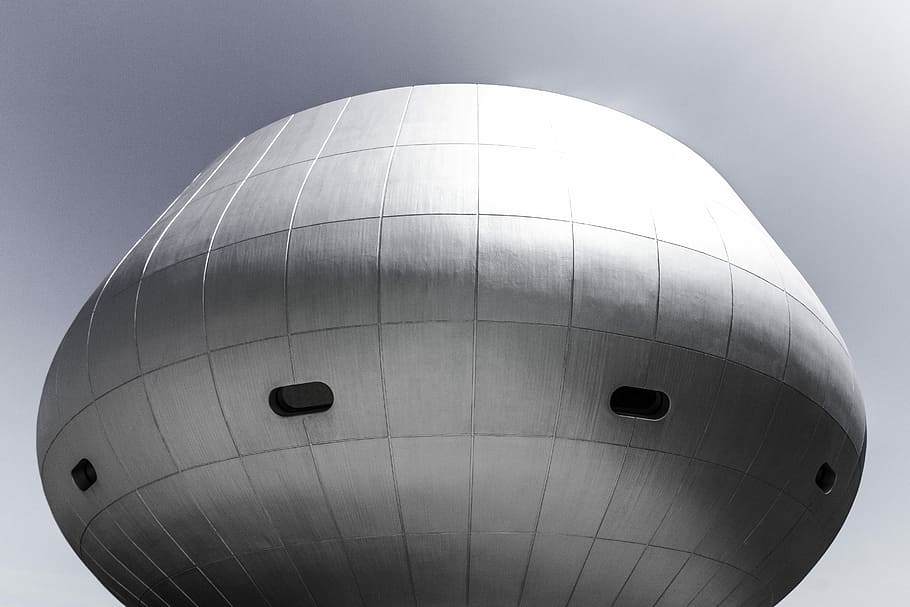 architectural photography of gray dome roof, gray dome concrete building HD wallpaper