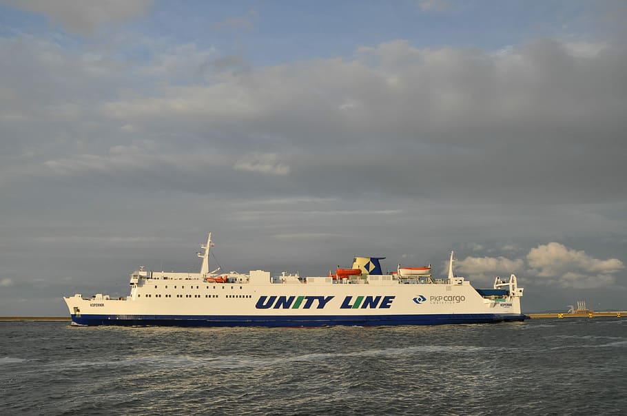 Ferry, Sea, Cruise, Cruise Ship, the baltic sea, poland, nautical vessel HD wallpaper
