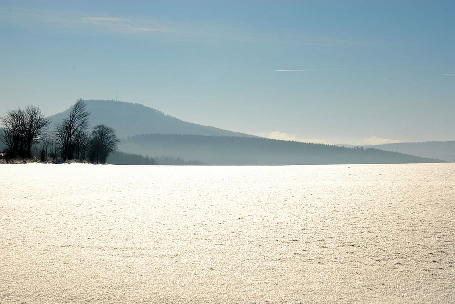 Winter, Snow, White, cold temperature, tranquil scene, scenics HD wallpaper