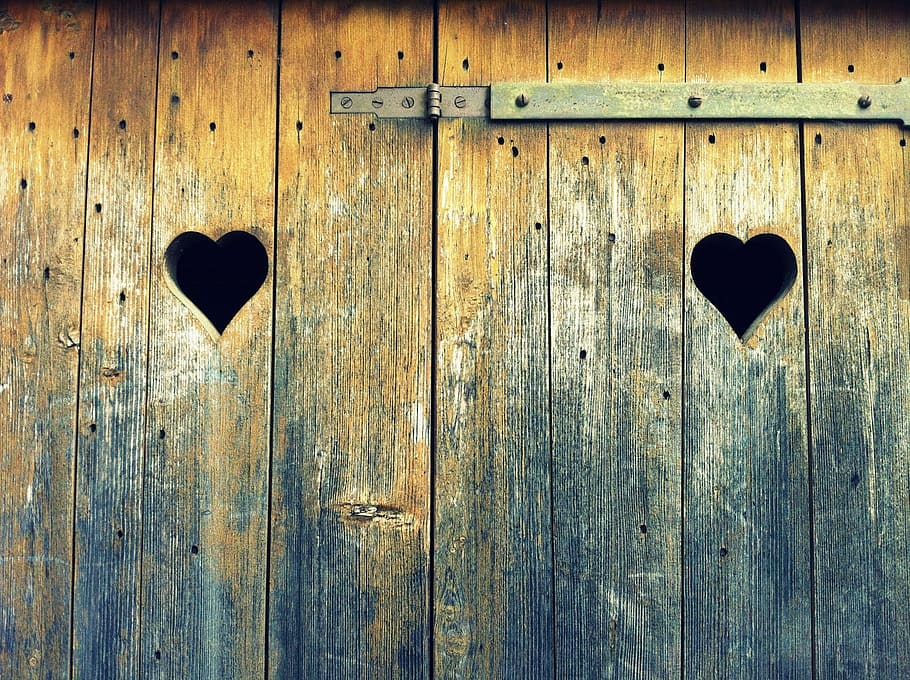 wood, windows, old, wood - material, heart shape, love, positive emotion HD wallpaper