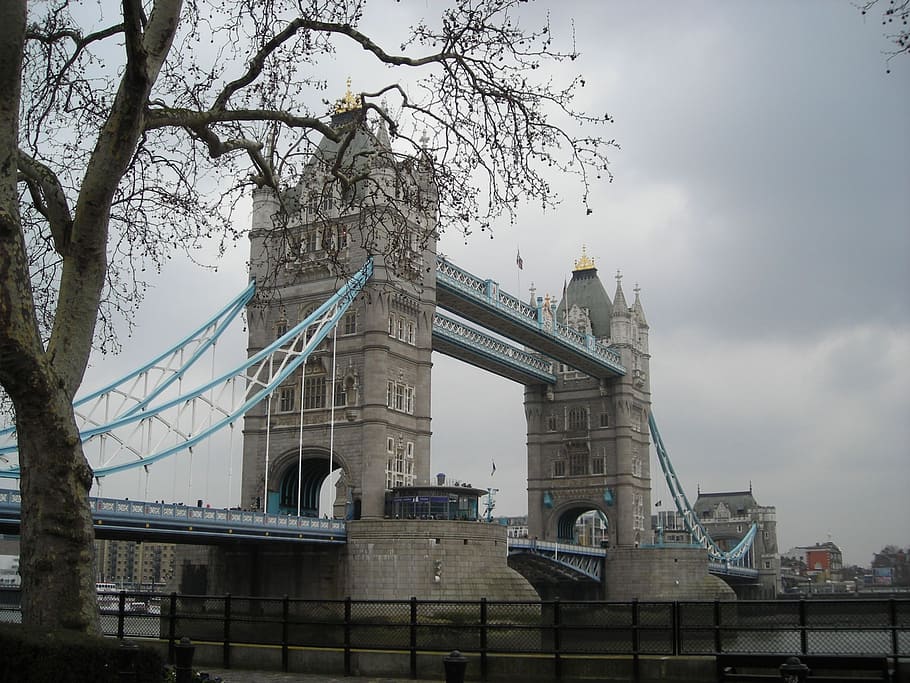 tower bridge, london, clouds, built structure, architecture HD wallpaper