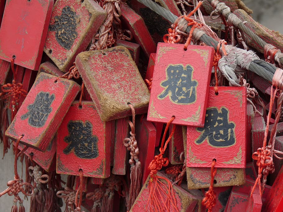 luck, china, medallion, red, hanging, no people, large group of objects HD wallpaper