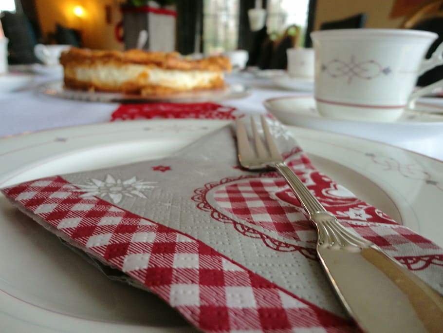 tableware, silver, silver fork, board, cover, red, food and drink HD wallpaper