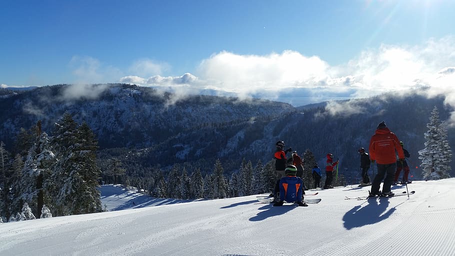 snow, winter, mountain, panoramic, cold, ski, skiing, snowboard HD wallpaper