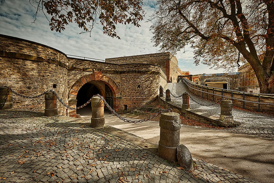 koblenz, ehrenbreitstein fortress, weltkulturebe, architecture, HD wallpaper