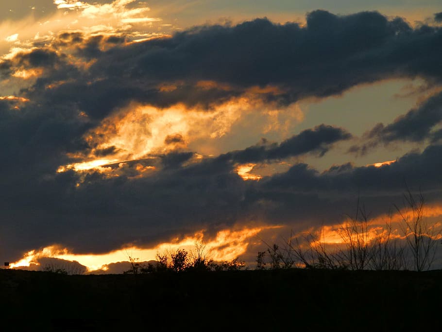 sunset, sky, nature, weather, clouds, summer, sunrise, outdoor HD wallpaper